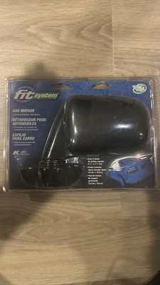 Fit System 0901 Universal Car Side Mirror Euro Style Manual Driver Passenger
