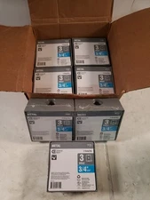 Lot Of 7 Commercial Electric 2 Gang Box Metallic Rugged Die-Cast Gray With...