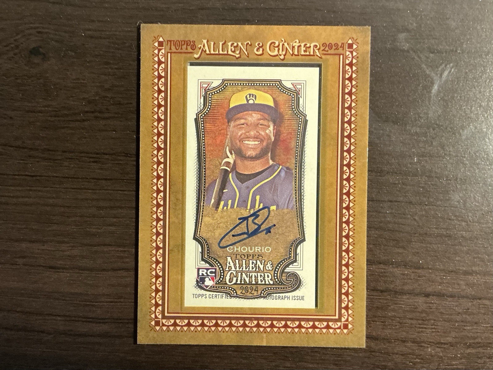 2024 Topps Allen & Ginter Mini Framed Autographs #MA-JCHO Jackson Chourio Rookie