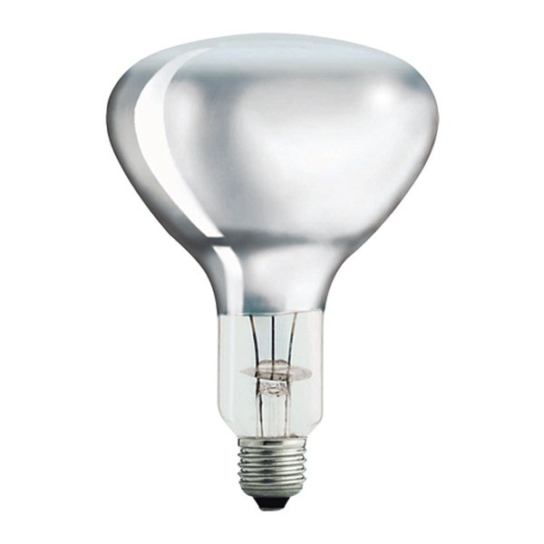 R125 IR BULB SPOT 375W E27 230V CLEAR 923223543807
