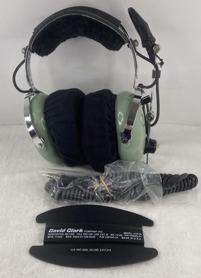 David Clark Model H10-76 Aviation Headset With Aero Soft Cushions Untested