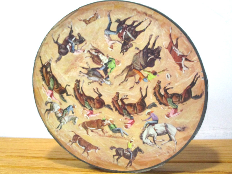 Complete 500 Piece 1968 Springbok Puzzle. Rodeo by Sam Savitt. Rare, Popular.