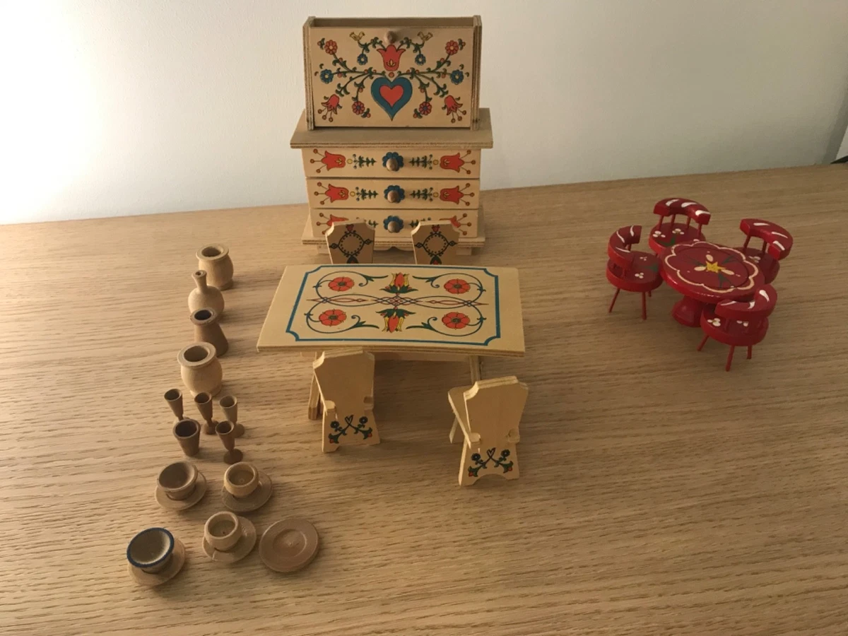 Miniatura Di Cassa Rustica In Legno, Decorazione Per Casa Delle - Foto 7