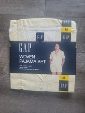 Gap Women's Lightweight Breathable Relaxed Fit 2-Piece Woven Pajama Set Size M