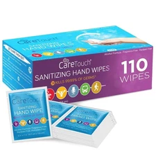 Care Touch Hand Sanitizer Wipes - 110 110 Count (Pack of 1) 