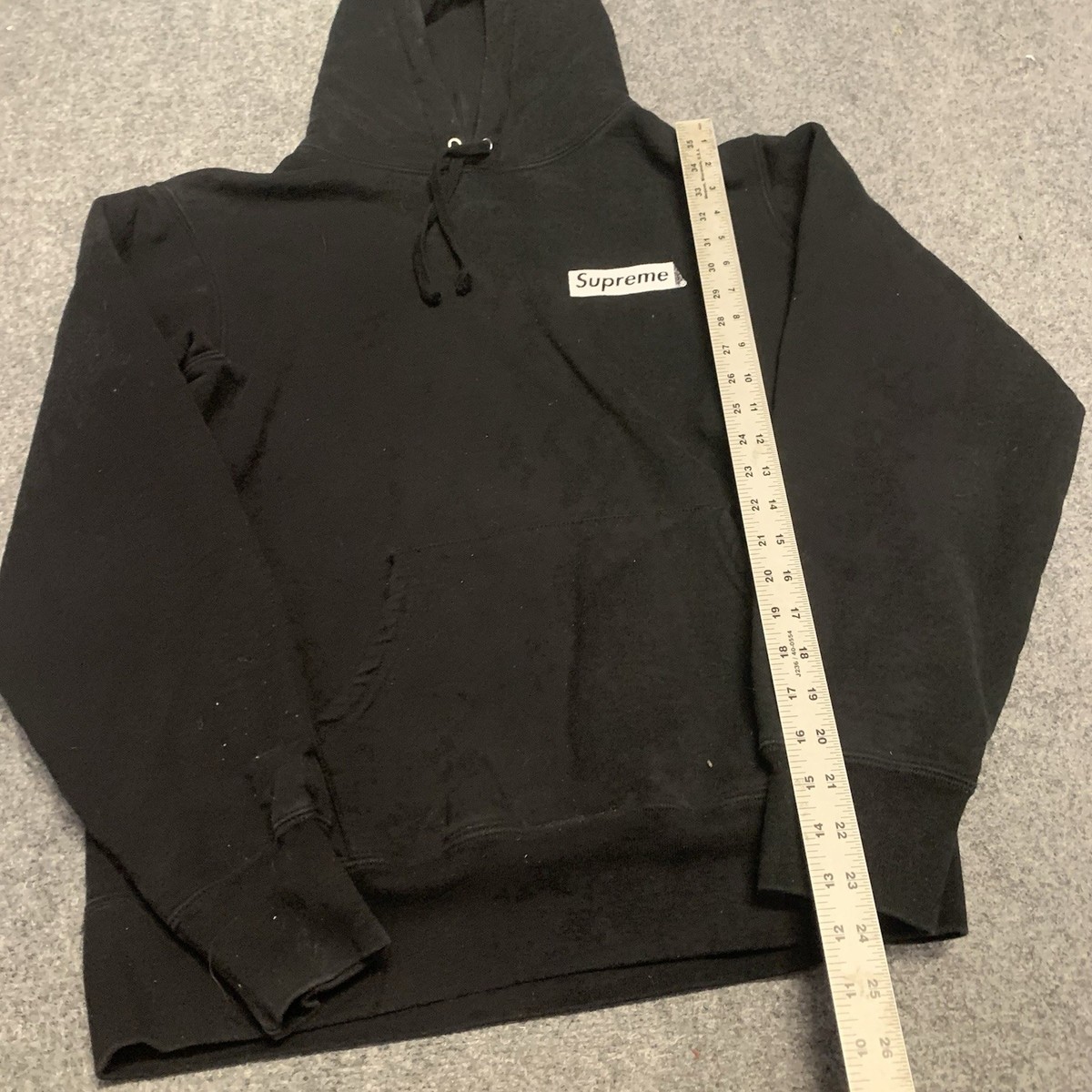 FW19 Supreme Stop Crying Hooded Sweatshirt black hoodie size M