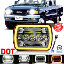 5x7 7x6 Led Headlight High Low Beam Drl For Isuzu Pickup 1984-1995 Dot 6000k
