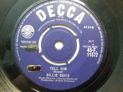 Billie Davis   Tell Him 1963 7  Decca F 11572