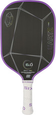 Six Zero Quartz Pickleball Paddle, 15Mm Raw Carbon