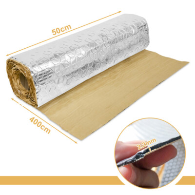 Alubutyl Selbstklebend ABM Alubutyl 25 X 400cm Dämmmatte Selbstklebend Anti Dröhn Matte Auto Dämmung Alubutyl Dämmmatte