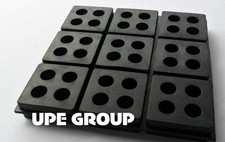 1 ANTI VIBRATION PADS ALL RUBBER 6x6x3/4" ISOLATION PAD DAMPENING SOUND