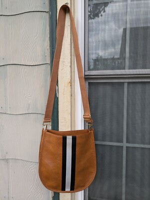 Social Threads The Motherchic exclusive brown faux leather bag