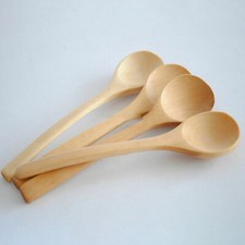 Mini 6 Pcs Wooden Spoon Kitchen Cooking Condiment Utensil Spoon Coffee Teaspoon