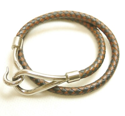 Authentic HERMES Choker Intrecciato Jumbo Palladium #8990 | eBay.de