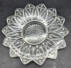 Vintage Federal Glass Clear Flower Petal Plate 8.75" Stunning Serving Plate