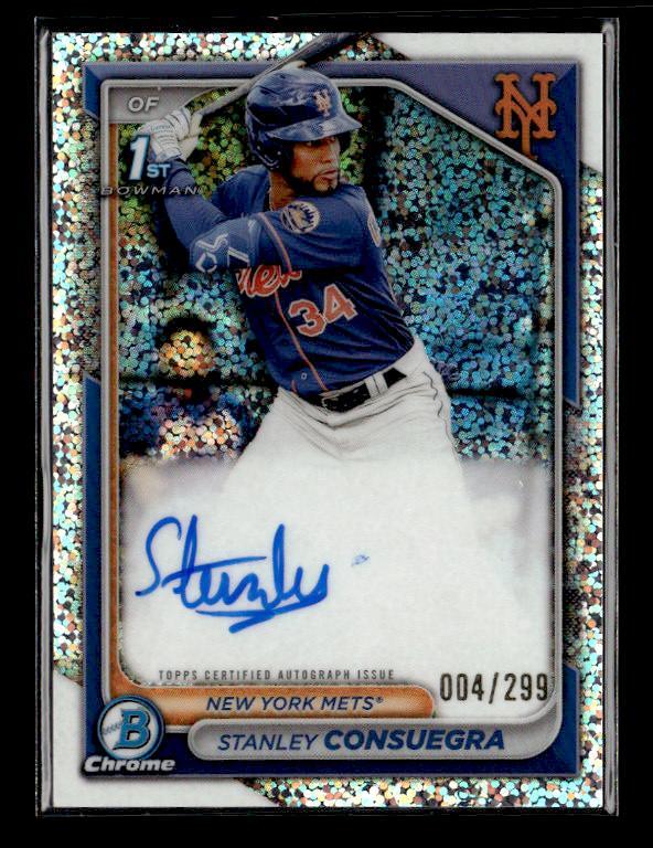 2024 Bowman #CPA-SC Stanley Consuegra Chrome Auto Speckle Refractor #/299