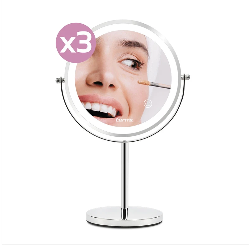 Specchio Bellezza per Trucco GIRMI Stupenda Make-Up Ingrandimento con Luci LED, fotografia 3 di 8