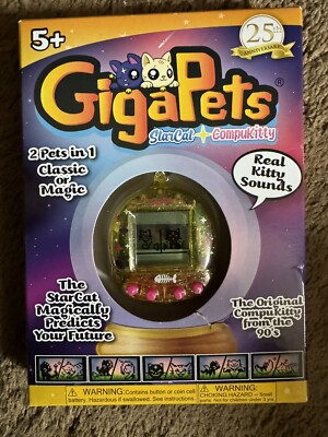 GigaPets StarCat And CompuKitty Virtual Pet NEW In Box Retro 25th Anniversary