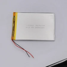 3.7V 2500mAh 9.25Wh Polymer Rechargeable Li Lipo Battery 3070100 For Tablet PC