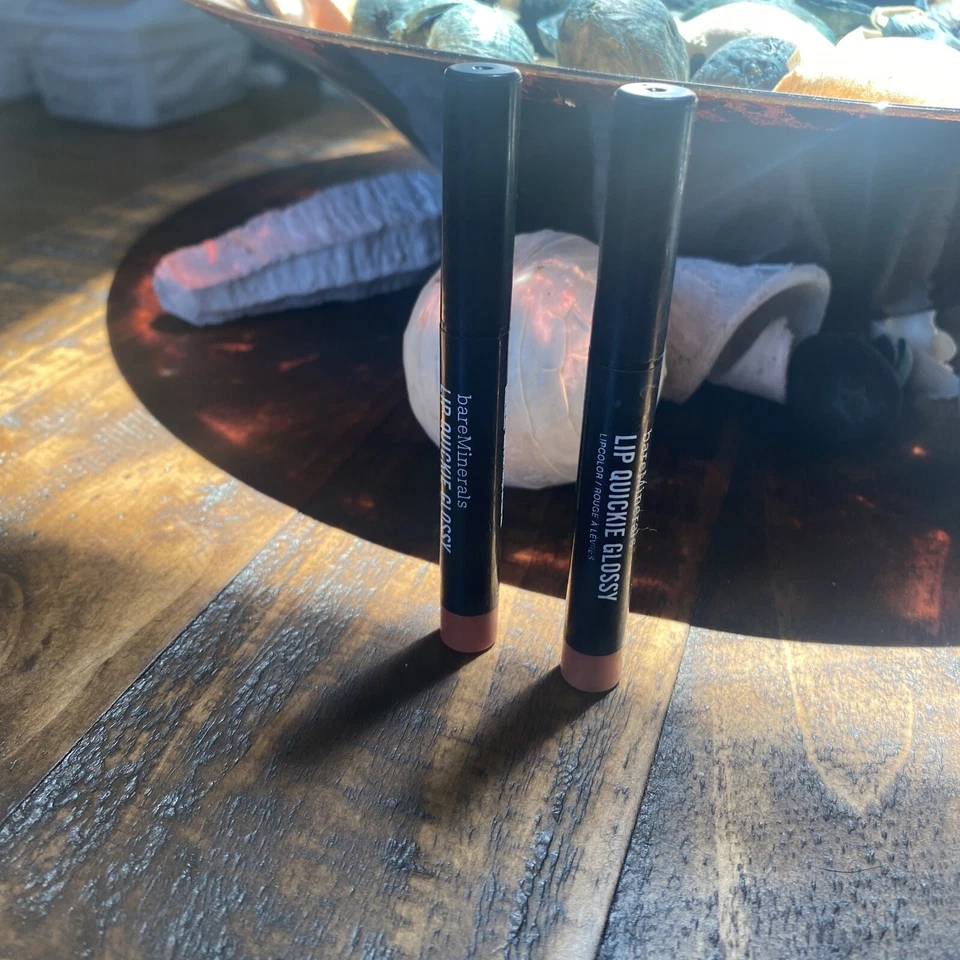 Bareminerals Lip Quickie MIEL MELOCOTÓN 2 Pk NUEVO Foto 2 de 3