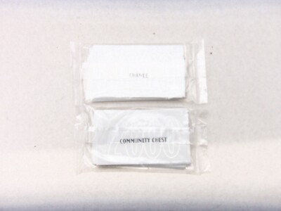 MILLENNIUM EDITION MONOPOLY GAME PARTS  SEALED CHANCE COMMUNITY CHEST CARDS