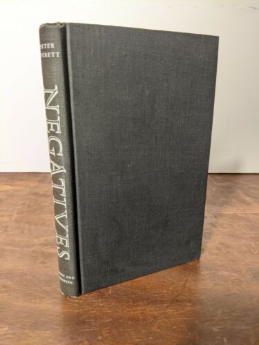 "Negatives" 1965 EVERETT, Peter - First Edition Stated 1st Printing HC - Afbeelding 1 van 7