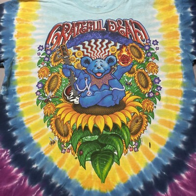 【LIQUID BLUE】90s GRATEFUL DEAD Tee Vintage 1990 Grateful Dead Olympic Velodrome T-shirt Full