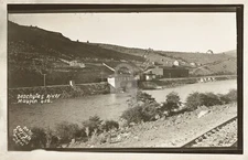 Deschutes River, Maupin, OR Oregon 1911 RPPC Photo Postcard Copy