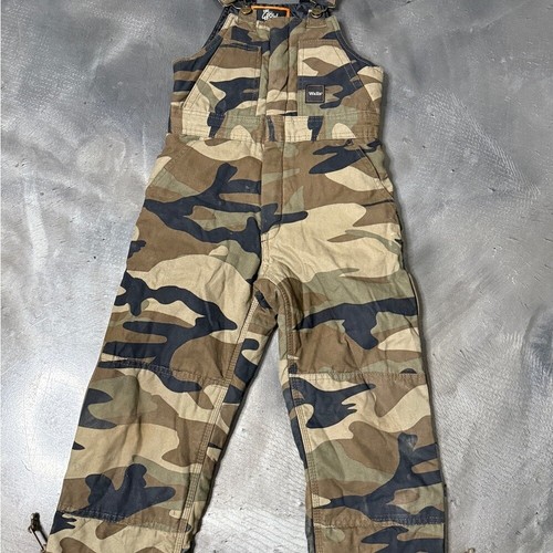Walls Camo Overalls Grow System Cotton Blend Kids Medium - Picture 6 of 8