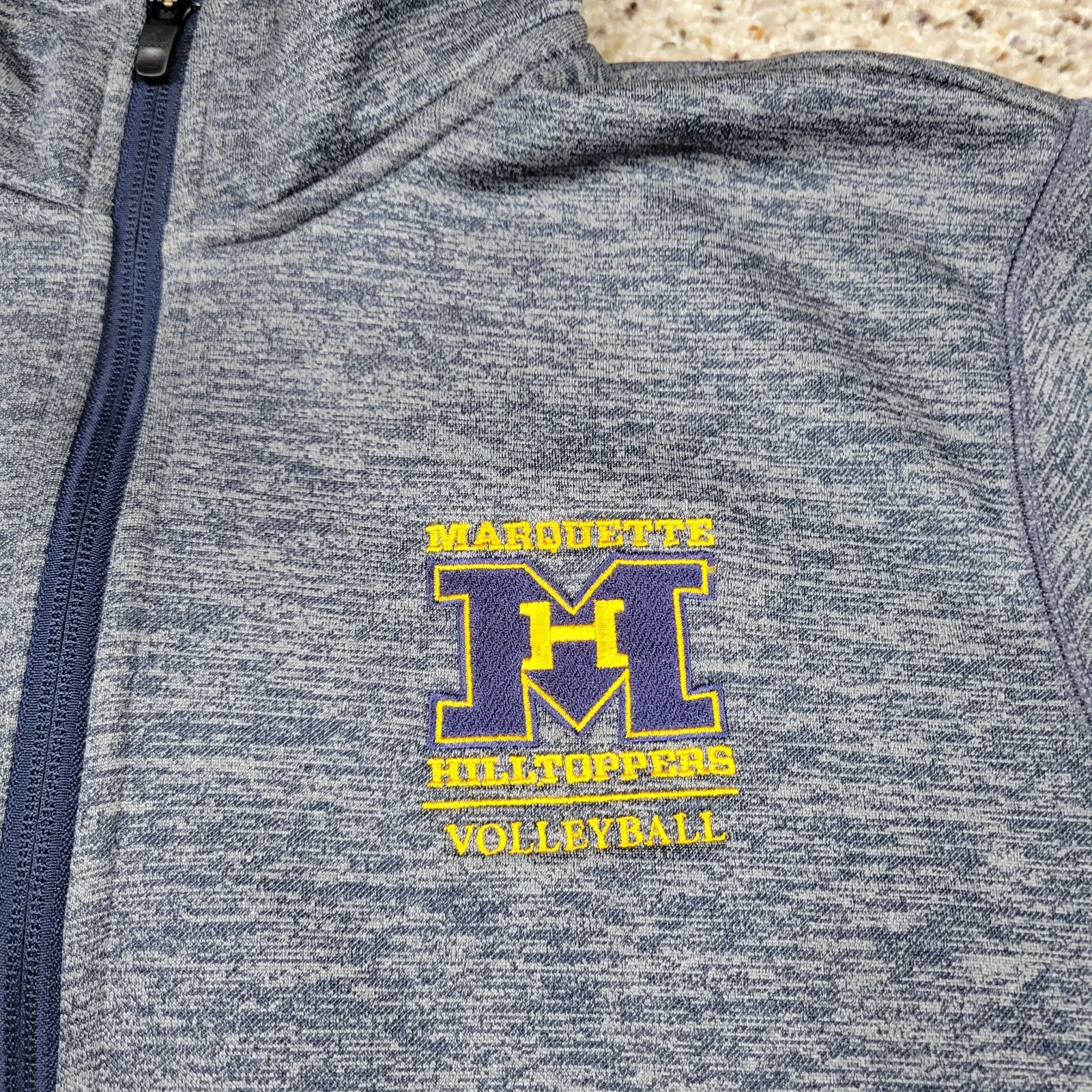 VETEMENTS Adidas Maglione Uomo XL Grigio Quarto Zip Felpa Pullover Atletico Marquette