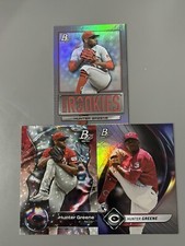 2023 Bowman Platinum #94 Hunter Greene Ice Foil, Renowned Rookies, Base. Reds RC