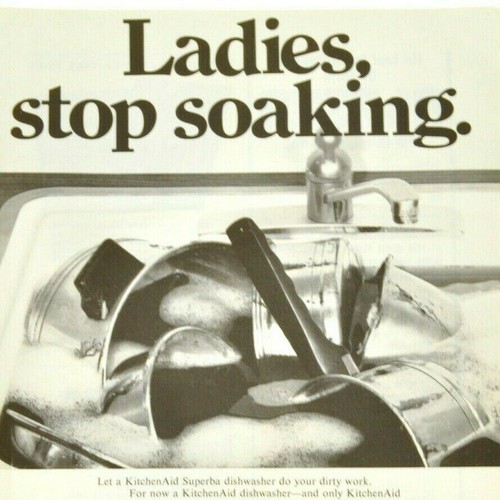 KitchenAid Dishwashers Print Ad Advert Genuine Original Vintage 1970 C824 - Picture 2 of 3