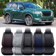 For Nissan Pathfinder 25 Car Seat Cover Leather Front Rear Cushion Waterproof
