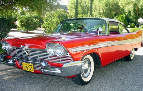 Christine | 1958 Plymouth Fury | CQB 241 | STAMPED Replica Prop License Plate - Picture 8 of 9