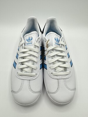 Adidas Men's Gazelle Originals Size 4 White Blue |IG6210| | eBay