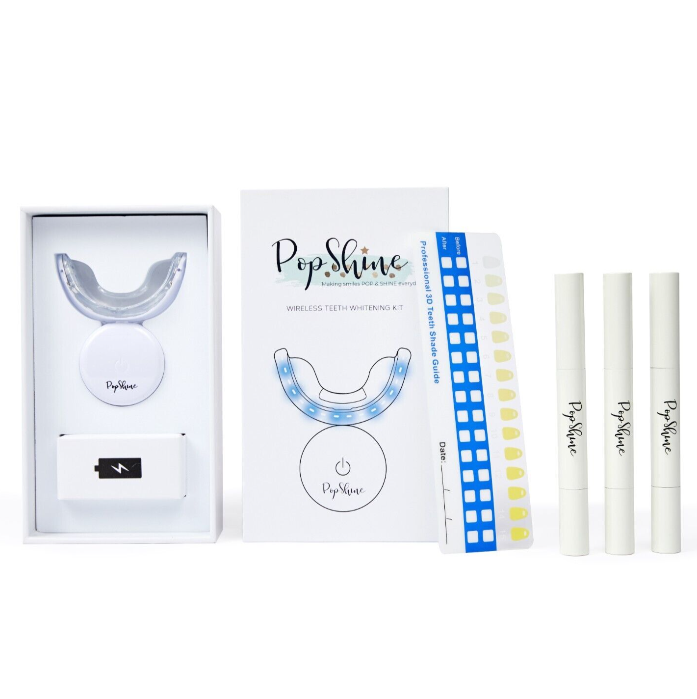 PopShine Teeth Whitening Teeth Whitening Kit Sensitive Free Teeth