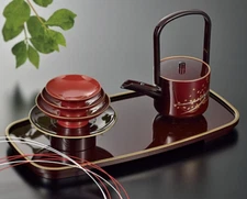 Japanese Lacquer Sake Set Sakura TOSOKI San San Kudo Wedding Ceremony MIJ Gift