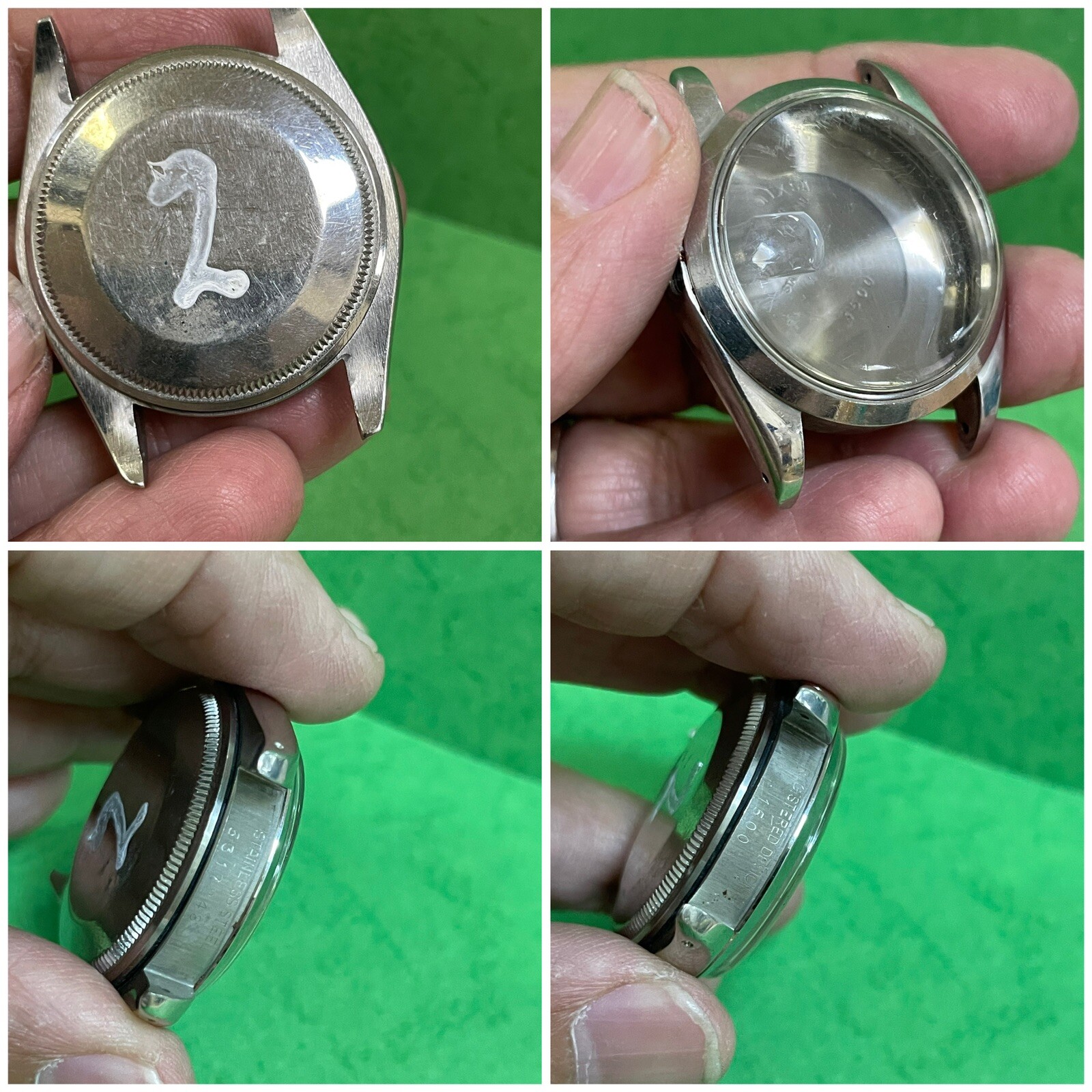 Rolex Oyster Perpetual  Automatic Watch 1500 34m Case Cover Bezel Crystal R image 5