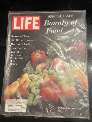 LIFE Magazine- November 1962- Special Edition- Bounty of Food Harvest Splendor