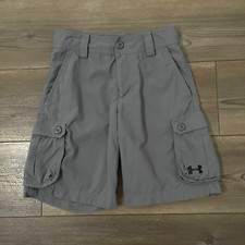 Under Armour Boys YSM Gray Cargo Shorts