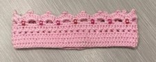 Handmade Crochet Adult Crown Christmas Cracker Paper Pink Jewels Not Knitted