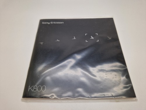 New Old Stock Sealed Sony Ericsson K800 K800i English User Manual Guide 3POST