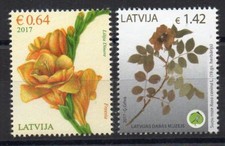 BRIEFMARKEN - LETTLAND - LATVIA - BLUMEN - FLOWERS - FLEURS - 2017 -