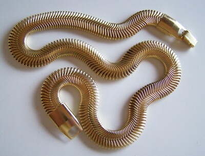 Silky Herringbone Collier in Gelbgold superflexibel