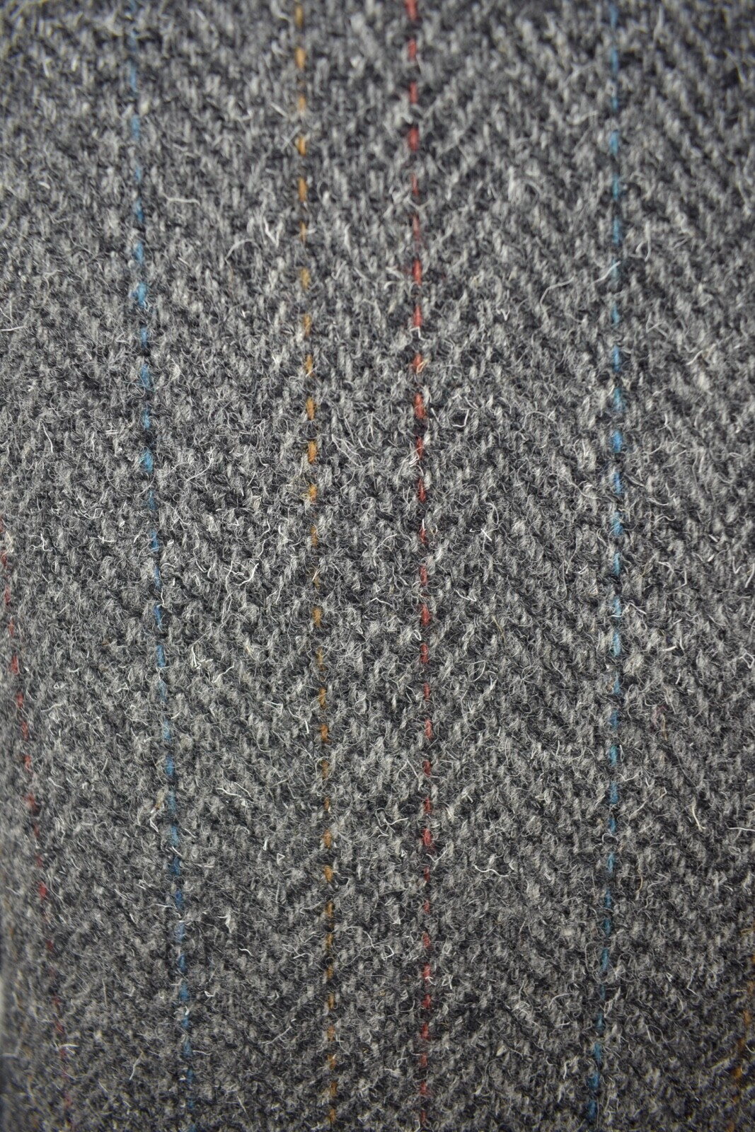 British Classics Gray Herringbone Wool Tweed Two … - image 6