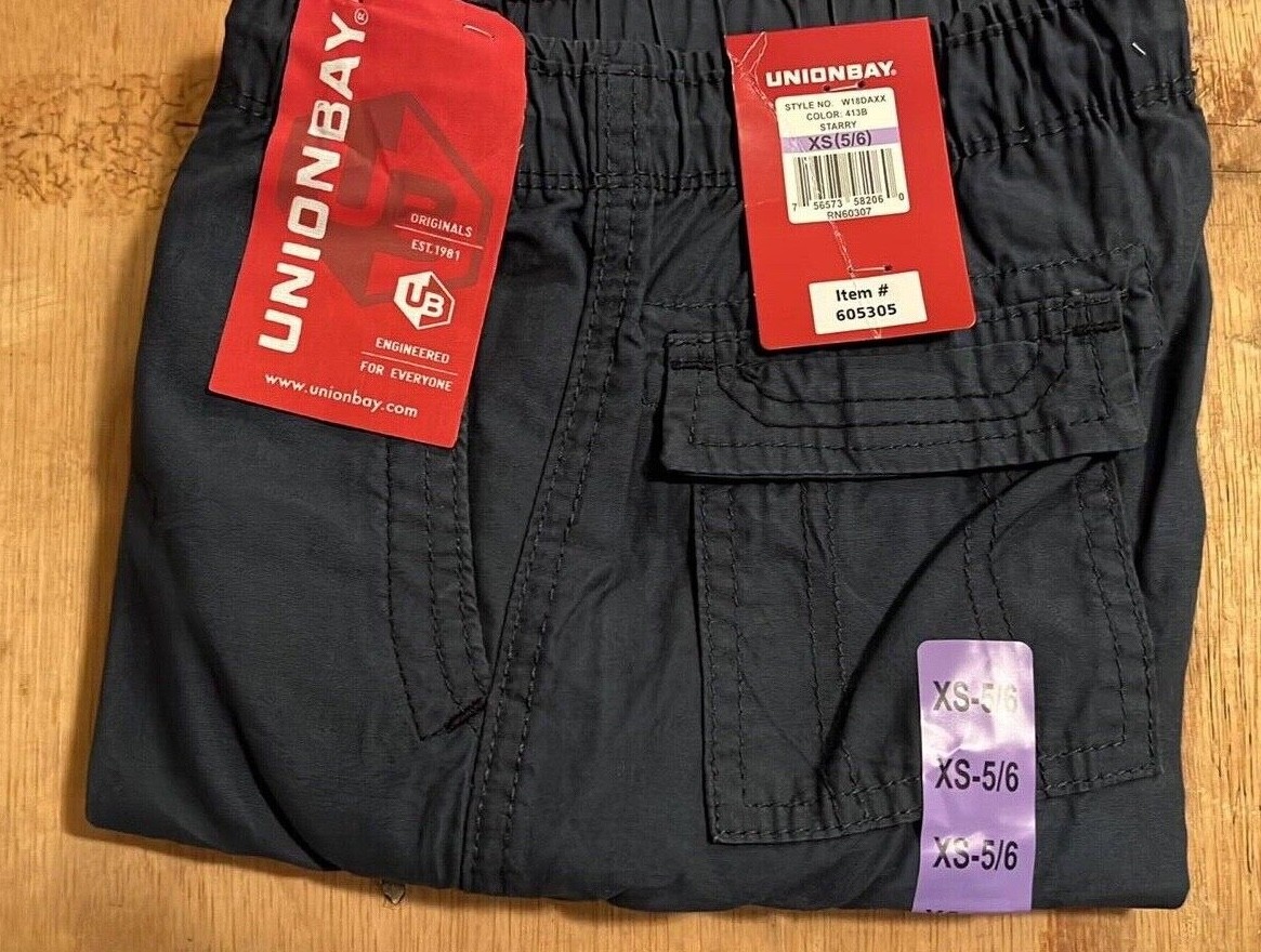 Unionbay Boys' Youth Cargo Shorts - BLACK CAMO, BLUE, TAN Select 5