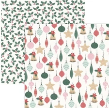 Peppermint - Bright Baubles, Christmas, DS, Scrapbook Paper, Kaisercraft P2812