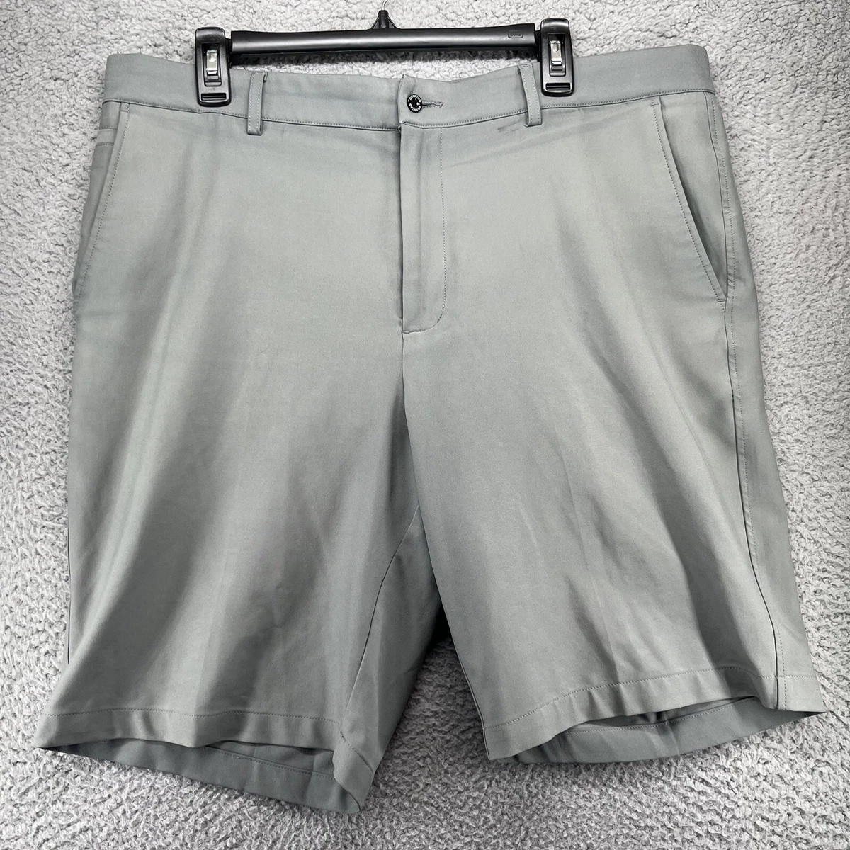 DUNNING GOLF Shorts Mens 38 Gray Chino Everbest Lightweight