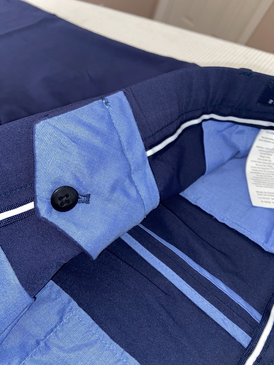 Ralph Lauren Dress Pants Men's Modern Fit All Way Stretch Blue 35x26 Modern  | eBay