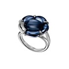 Baccarat Women's B Flower Silver Crystal Ring 2806559